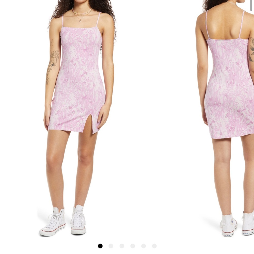 Strappy Straight Neck Body-Con Minidress